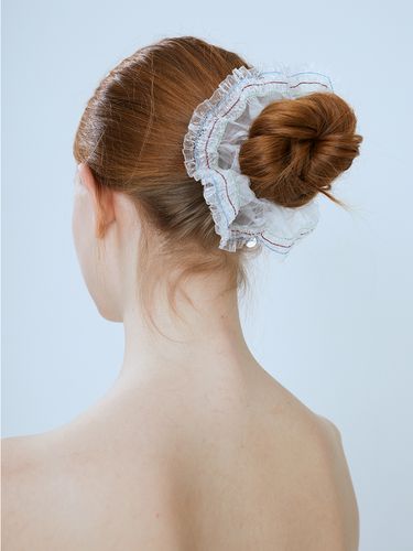 See-Through Summer Scrunchie_Blue - mellotory - Modalova