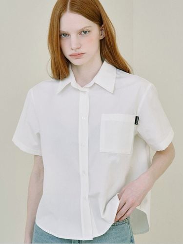 Basic Crop Shirt - White - Rosefrantz - Modalova