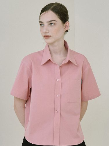 Basic Crop Shirt - Warm Pink - Rosefrantz - Modalova