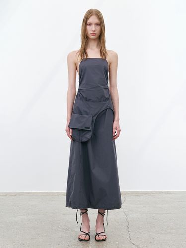 Halter Neck String Dress _Charcoal - STUDIO TABLE - Modalova