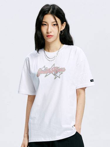 YK Sparkle Round Neck T-shirt _White - youthkrew - Modalova