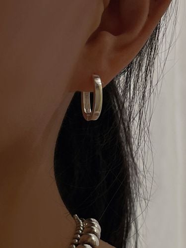 Ellipse Flat Onetouch Earrings - my omelet - Modalova