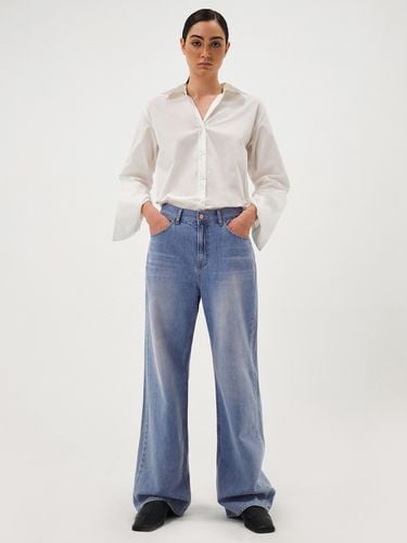 Essential Wide Denim Pants_Light Blue - MAGJAY - Modalova