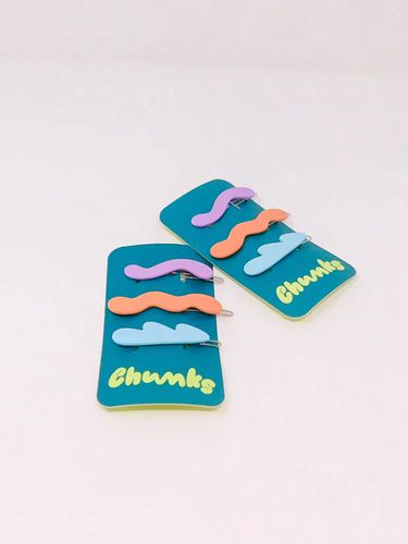 Mini Waves Barrette Pack _ Pastel - CHUNKS - Modalova