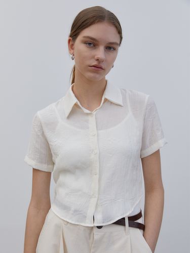 Women Crop Summer Pleats Shirt - Trip LE Sens - Modalova