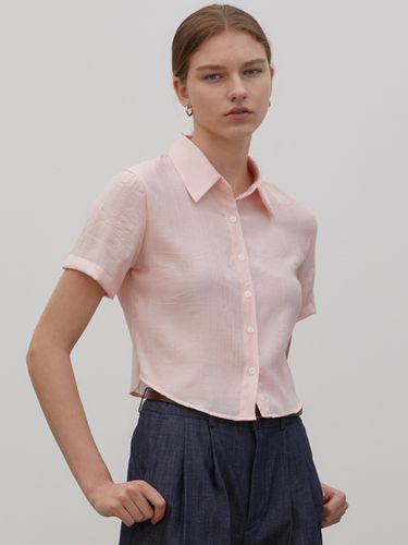 Women Crop Summer Pleats Shirt () - Trip LE Sens - Modalova