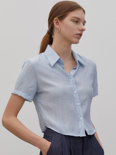 Women Crop Summer Pleats Shirt () - Trip LE Sens - Modalova