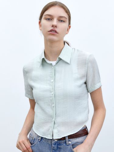 Women Crop Summer Pleats Shirt () - Trip LE Sens - Modalova