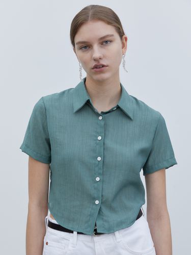 Women Crop Summer Pleats Shirt () - Trip LE Sens - Modalova