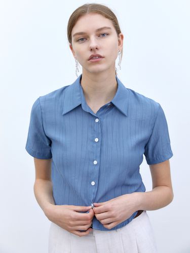 Women Crop Summer Pleats Shirt () - Trip LE Sens - Modalova