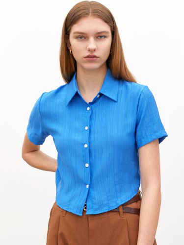 Women Crop Summer Pleats Shirt () - Trip LE Sens - Modalova