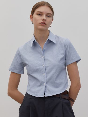 Women Crop All Day Crinkle Shirt () - Trip LE Sens - Modalova