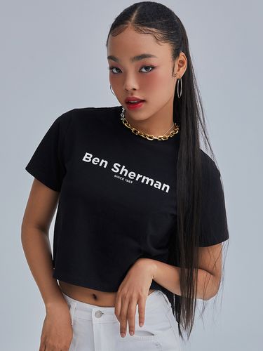 Logo Cropped Short Sleeves T-Shirt - bensherman - Modalova