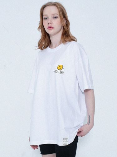 Dot Board Short Sleeve T-shirt_White - GRAVER - Modalova