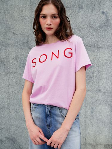 Love Song Half Sleeve T-shirt_Pink - SORRY TOO MUCH LOVE - Modalova