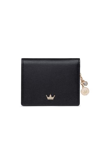 Tia Double Slim Half Wallet_Black - J.ESTINA - Modalova