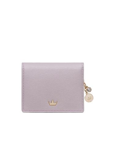 Tia Double Slim Half Wallet_Dust Lavender - J.ESTINA - Modalova