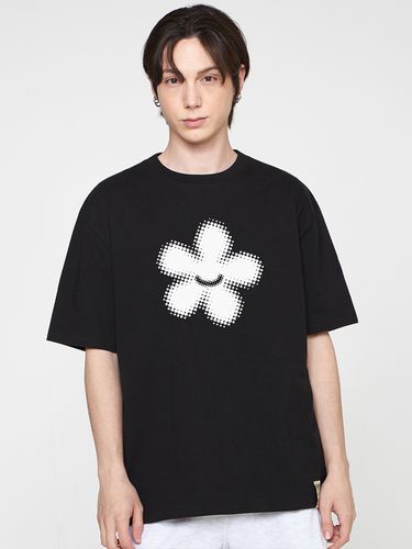 Silhouette Flower Smile Short Sleeves T-Shirt - GRAVER - Modalova