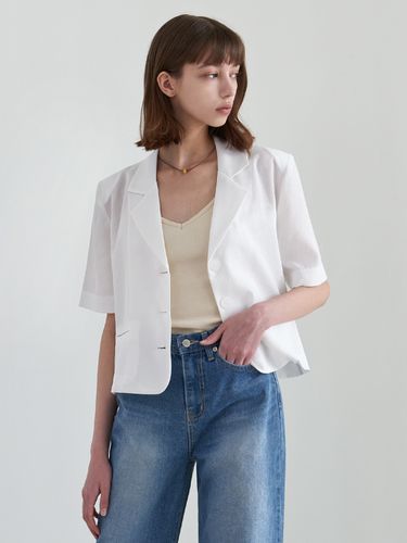 Summer Daily Half Jacket_White - JULIAPEPE - Modalova