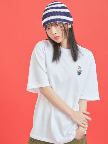 Otter Embroidery Short Sleeve T-shirt - DEFAULT - Modalova