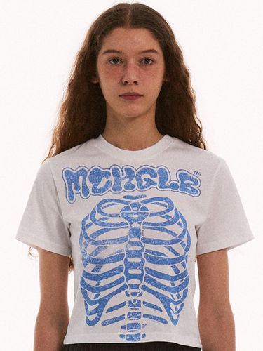 Vintage Bones Crop Tee - White - MATCHGLOBE - Modalova