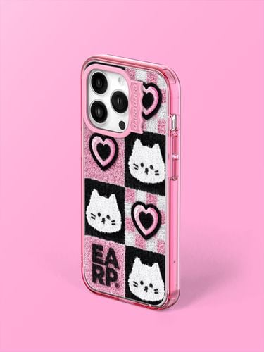 Wave Label] Checker Board Heart Chichi Phone Case - EARP EARP - Modalova