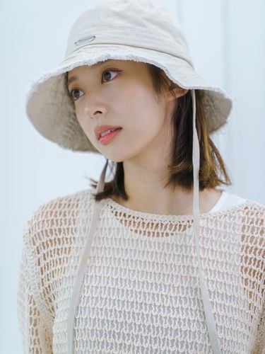 Swood Fringe Bucket Hat_4 Colors - meminn - Modalova