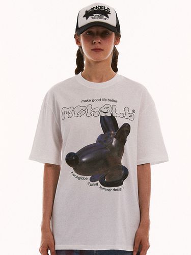 Transparency Dog Over-fit Tee - MATCHGLOBE - Modalova