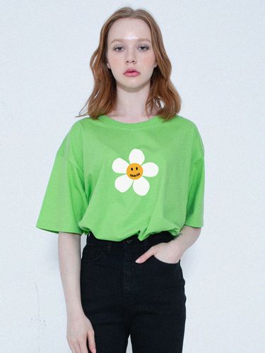 Big Flower Dot T-shirts_Green - GRAVER - Modalova