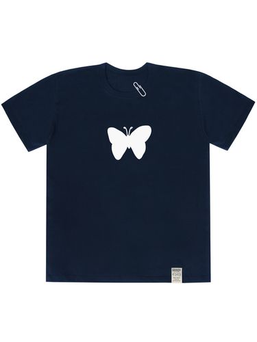 Big Shadow Butterfly T-shirt Navy - GRAVER - Modalova