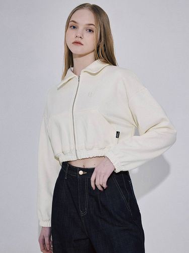 Crop Collar Zip Up - Rosefrantz - Modalova