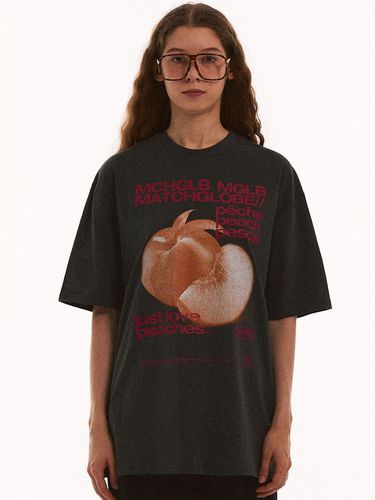 Peaches Over-fit Tee - Dark Grey - MATCHGLOBE - Modalova