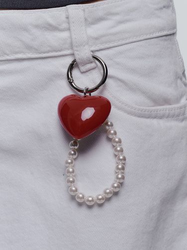 Red Heart Key Ring - Denu - Modalova