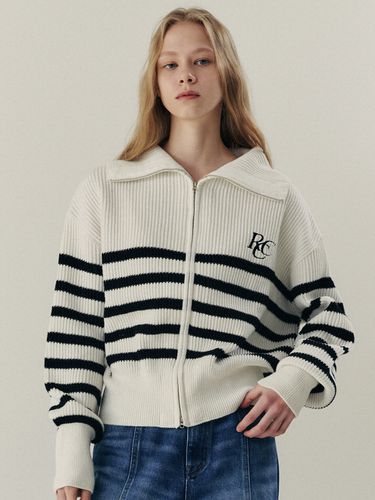 RCC Knit Zip-up Cardigan _Stripe - ROCCI ROCCI - Modalova