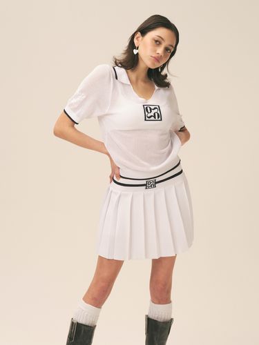 Melrose Polo Tee_White - GLOWNY - Modalova