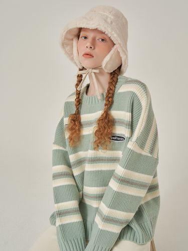 Stripe Wool Knit Sweater - Rosefrantz - Modalova