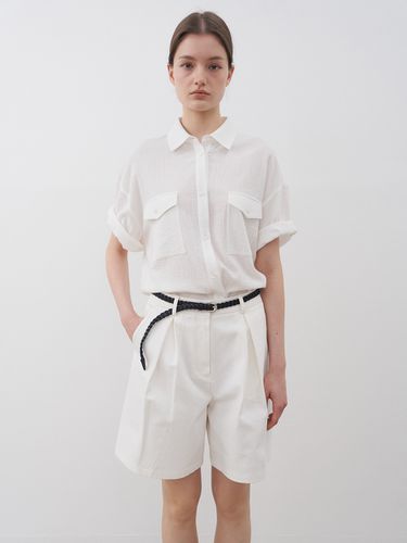 Two Pocket Half Sleeve Shirt _White - ORE - Modalova