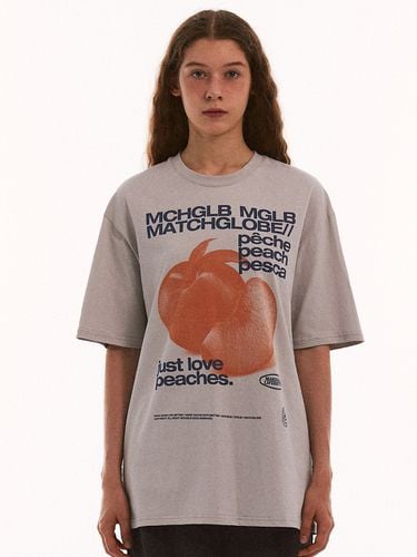 Peaches Over-fit Tee - Beige - MATCHGLOBE - Modalova