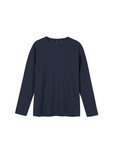 Buttoned Cuff T-Shirt _ Navy - ADHOC - Modalova