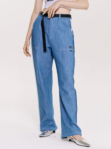 Side Line Denim Pants_Light Denim - OoH-AHh! - Modalova