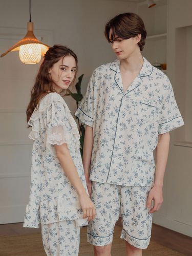 Couple Merci Rayon-blend Pajama Set - LUNALUZ STUDIO - Modalova