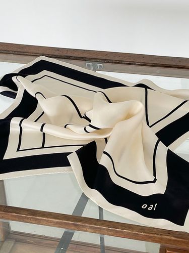 Oar Classic Twill Silk Scarf_Black - oar - Modalova