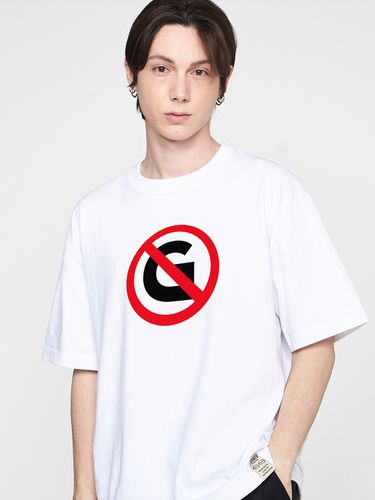 ODNR-UNISEX] Sign Board Logo T-shrit_White - GRAVER - Modalova