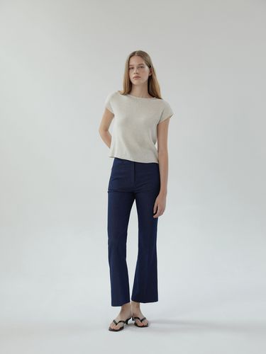 Mont Bootcut Slacks_Deep Blue - MOMET - Modalova