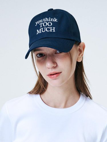 You think TOO MUCH Ball Cap_Navy - DONUTVINYLSHOP - Modalova