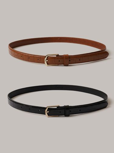 Pattern Gold Belt (2 Colors) - Laminez - Modalova