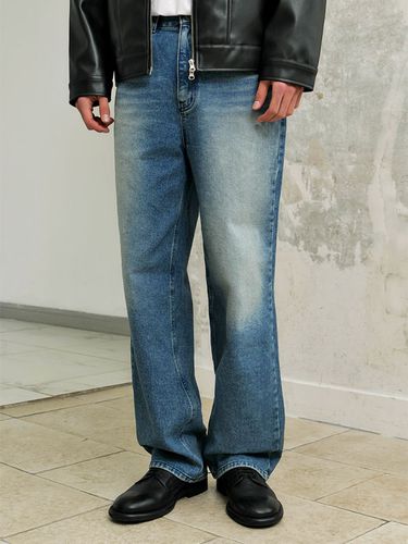 Highlight Damage Washed Denim Pants _ - INDUST - Modalova