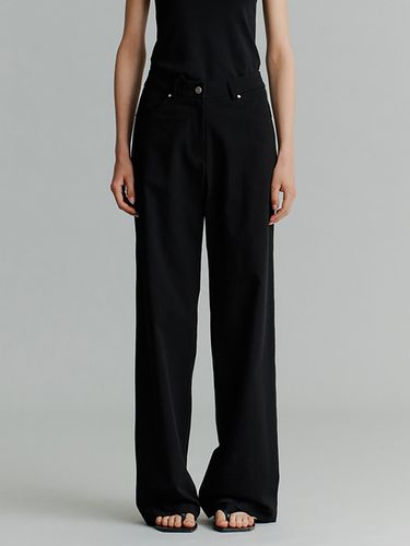 Cotton Straight Pants _Black - THE RYE - Modalova