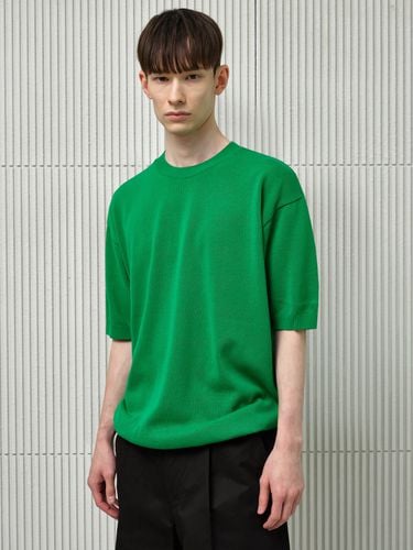 Round Neck Short Sleeve Sweater - INDUST - Modalova