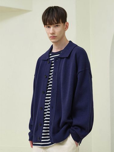 Roa Collared Cardigan _ Navy - INDUST - Modalova